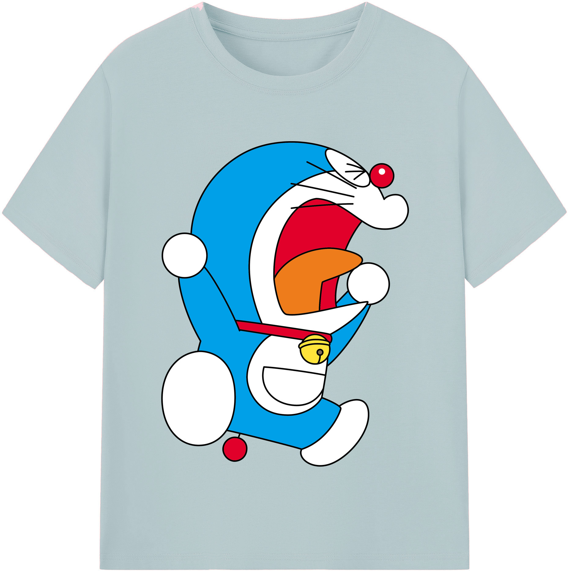 （画像用） ドラえもん Doraemon 綿100％半袖Tシャツ（フロントプリント）